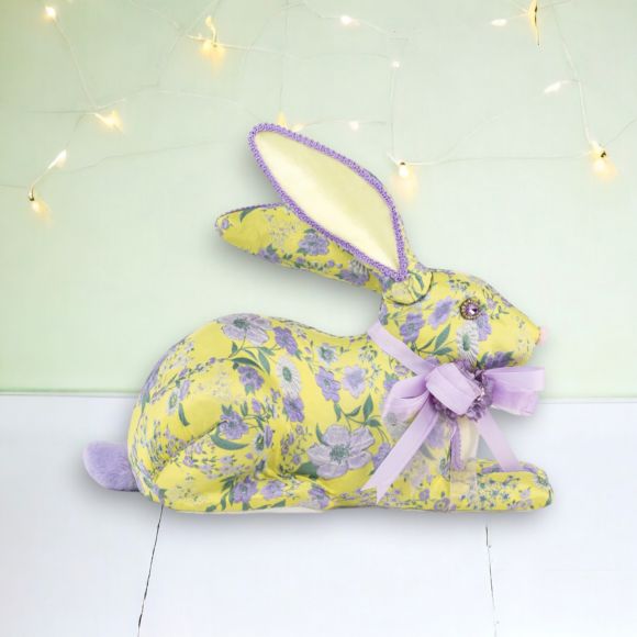 16in Lavender Floral Bunny