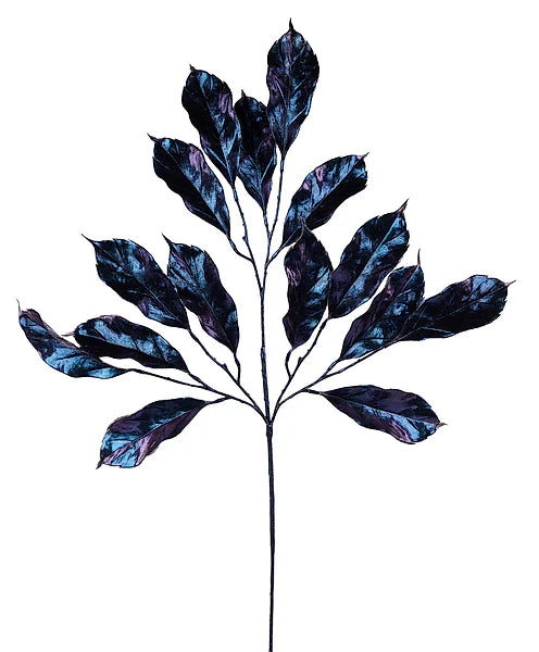 METALLIC MAGNOLIA LEAF SPRAY Dark BLUE C