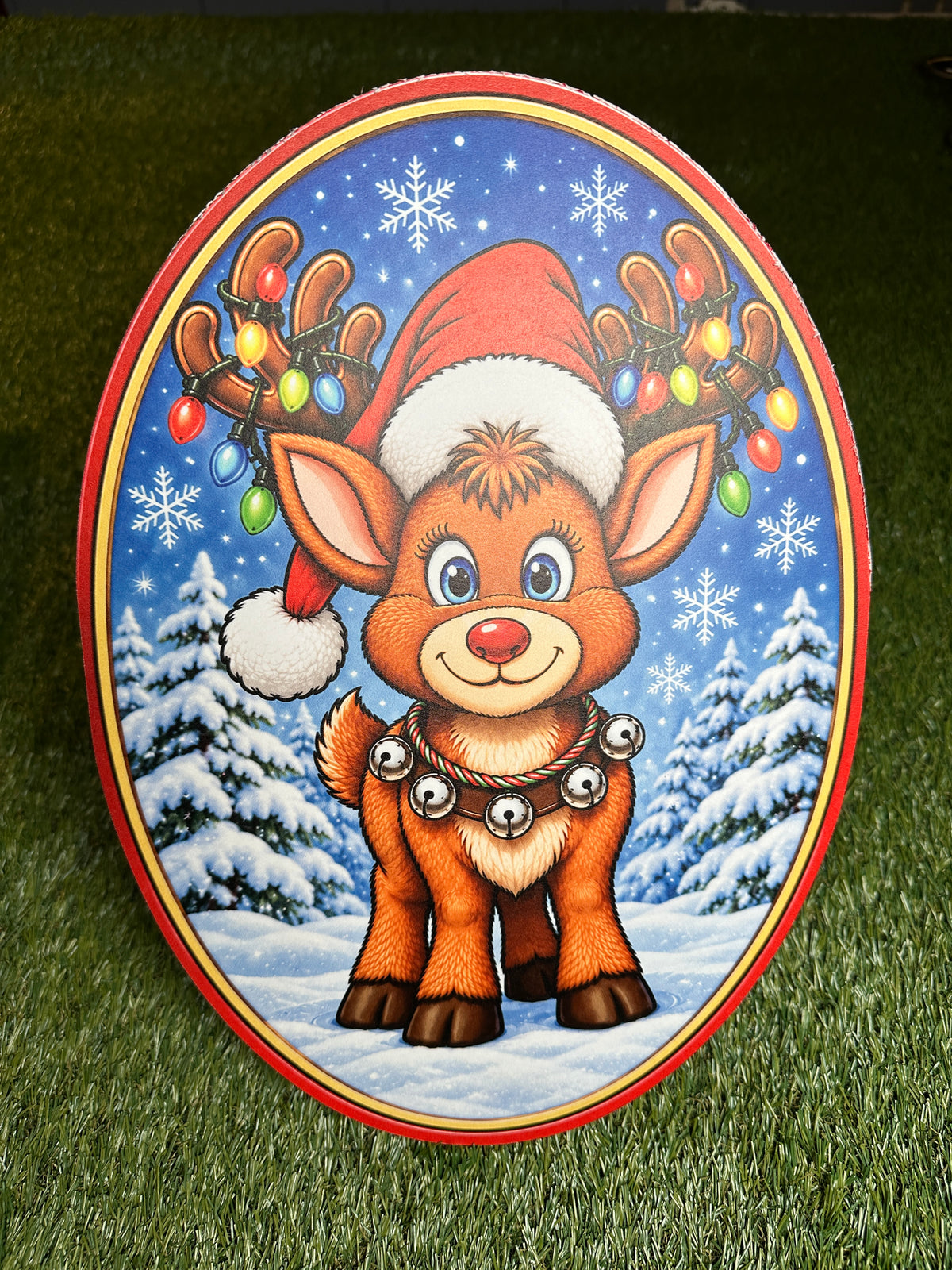 Reindeer w/ Hat 14”