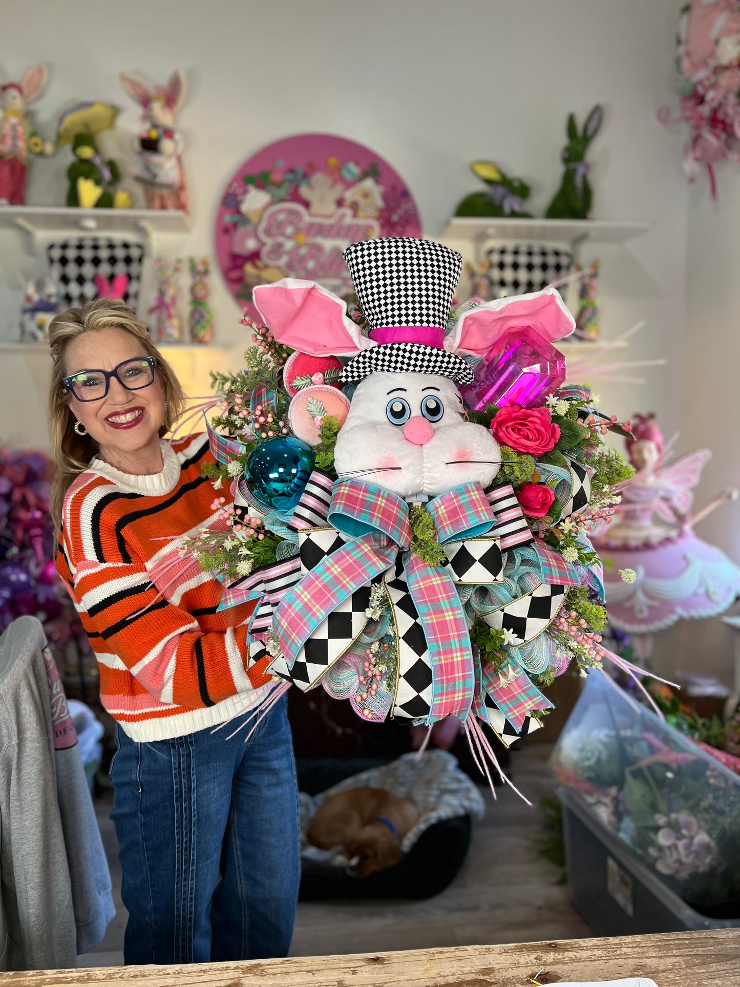 Mr Bunny Foo Foo - Burlap and Bling Decor