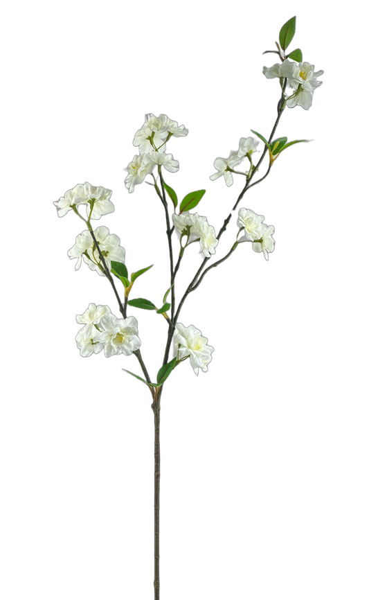 White Blossom H36 CM - Burlap and Bling Decor