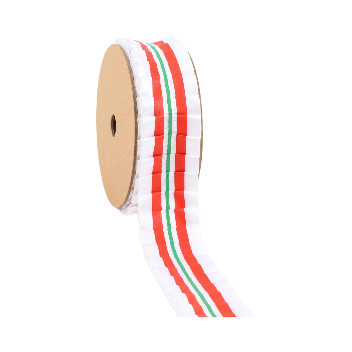 1.5" candy cane growngrain ribbon red/green/white