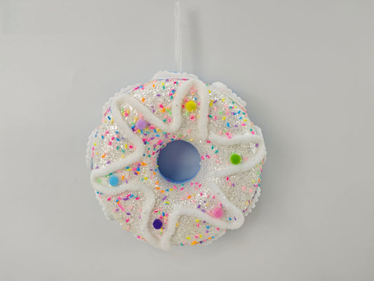 7" Hanging Donut Blue