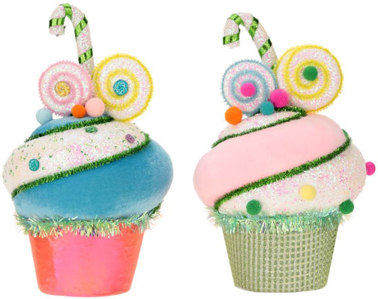 CUPCAKE DÉCOR 10.5'', Select 1 - Burlap and Bling Decor