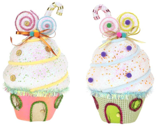 CUPCAKE HOUSE13.5'', Select 1 - Burlap and Bling Decor