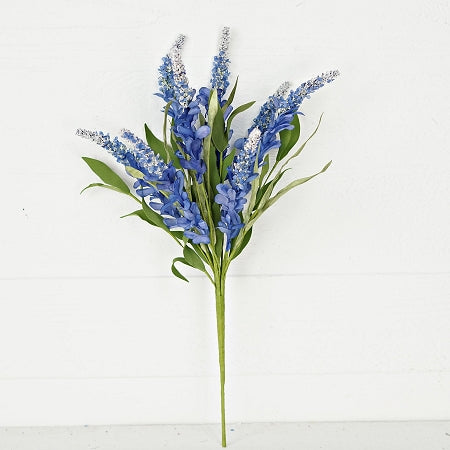 20in Bush-Blue Cluster Flowers with Heather