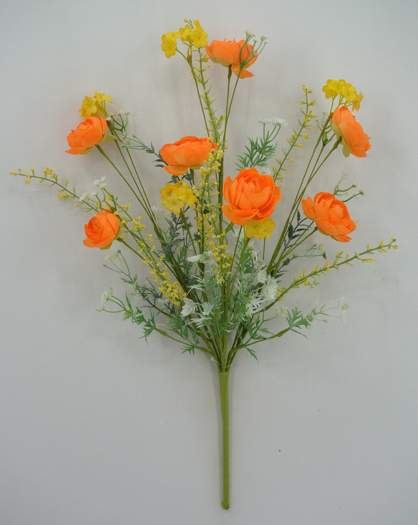ORANGE RANUNCULUS MIXED BUSH - Burlap and Bling Decor