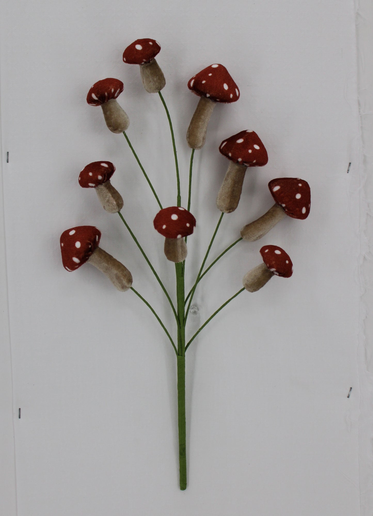 18 IN MUSHROOM PICK - Burlap and Bling Decor