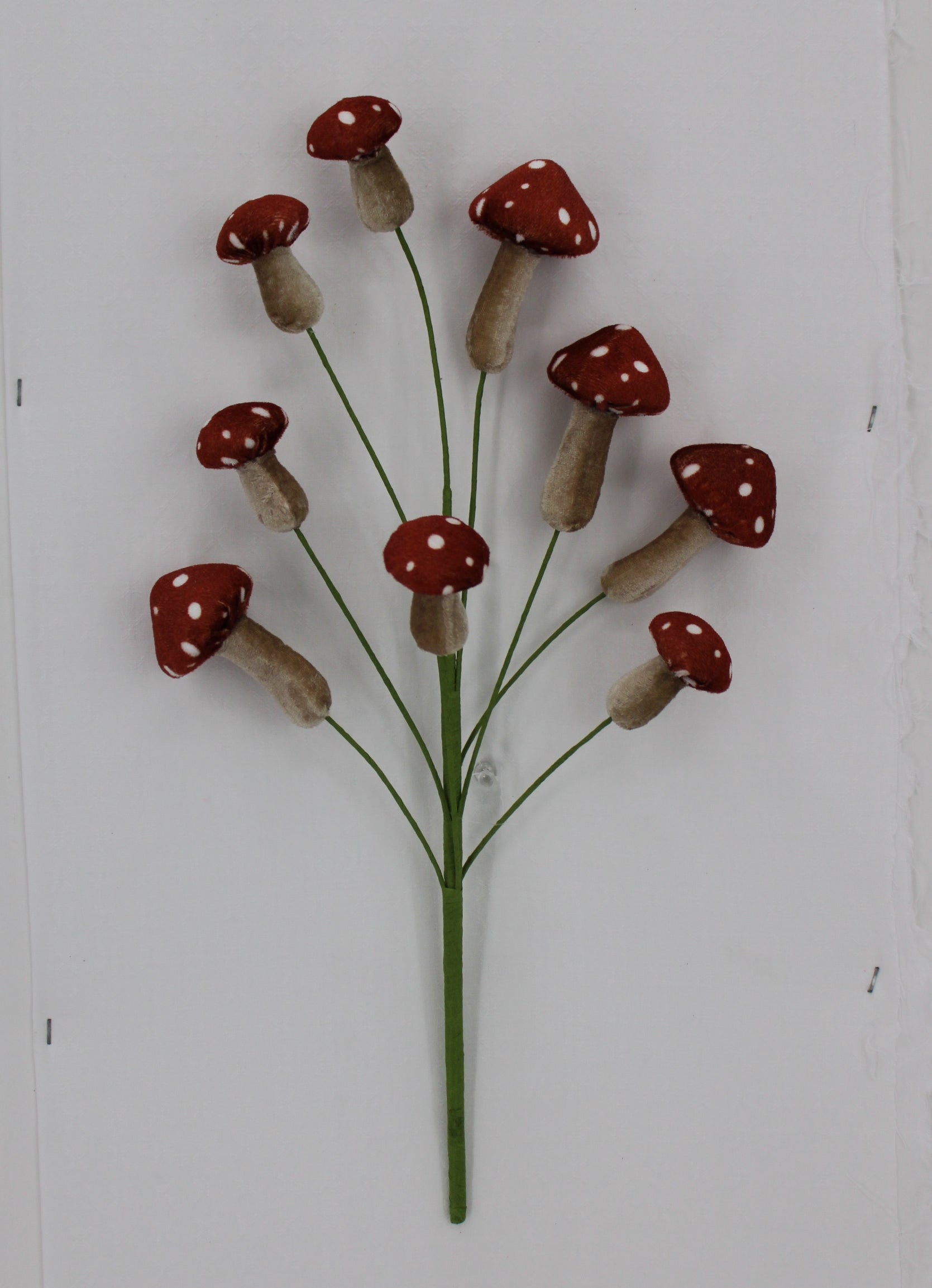 18 IN MUSHROOM PICK - Burlap and Bling Decor