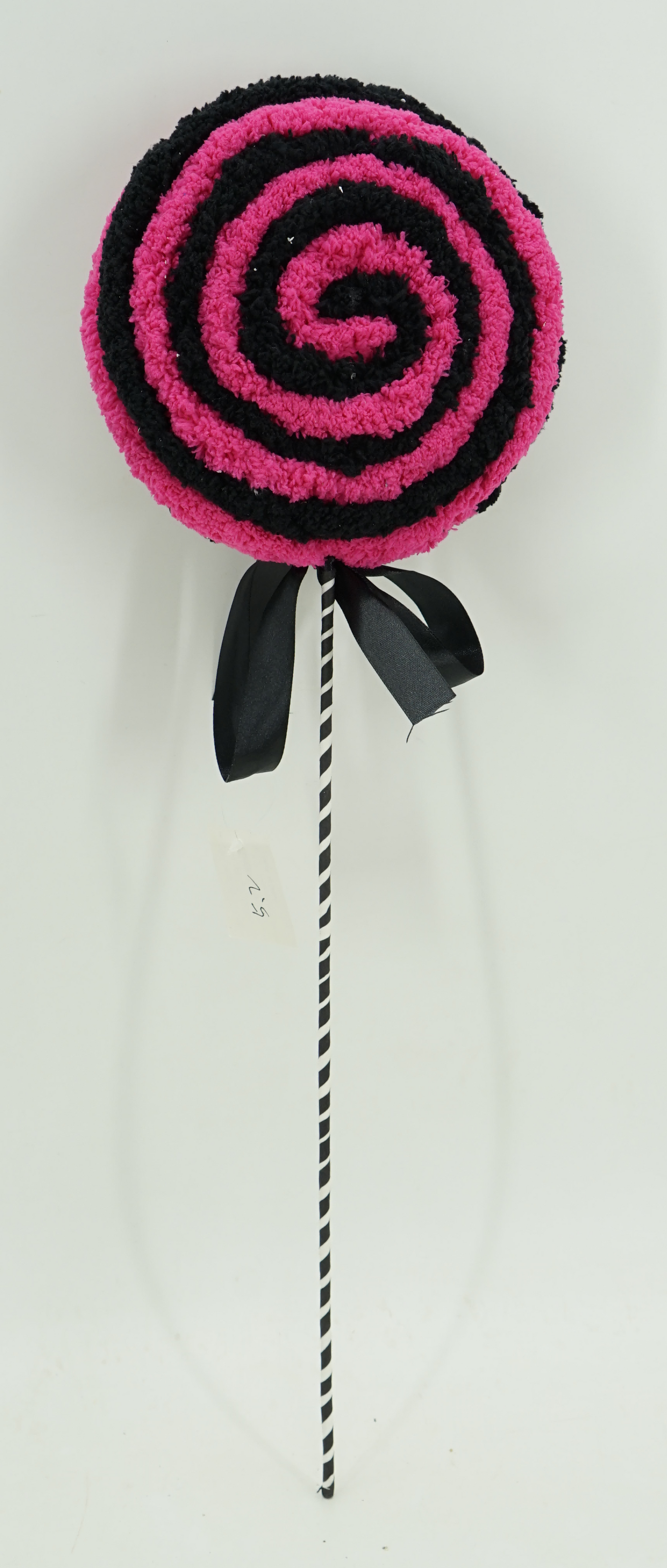 SWIRL LOLLIPOP FUCSHIA BLACK
