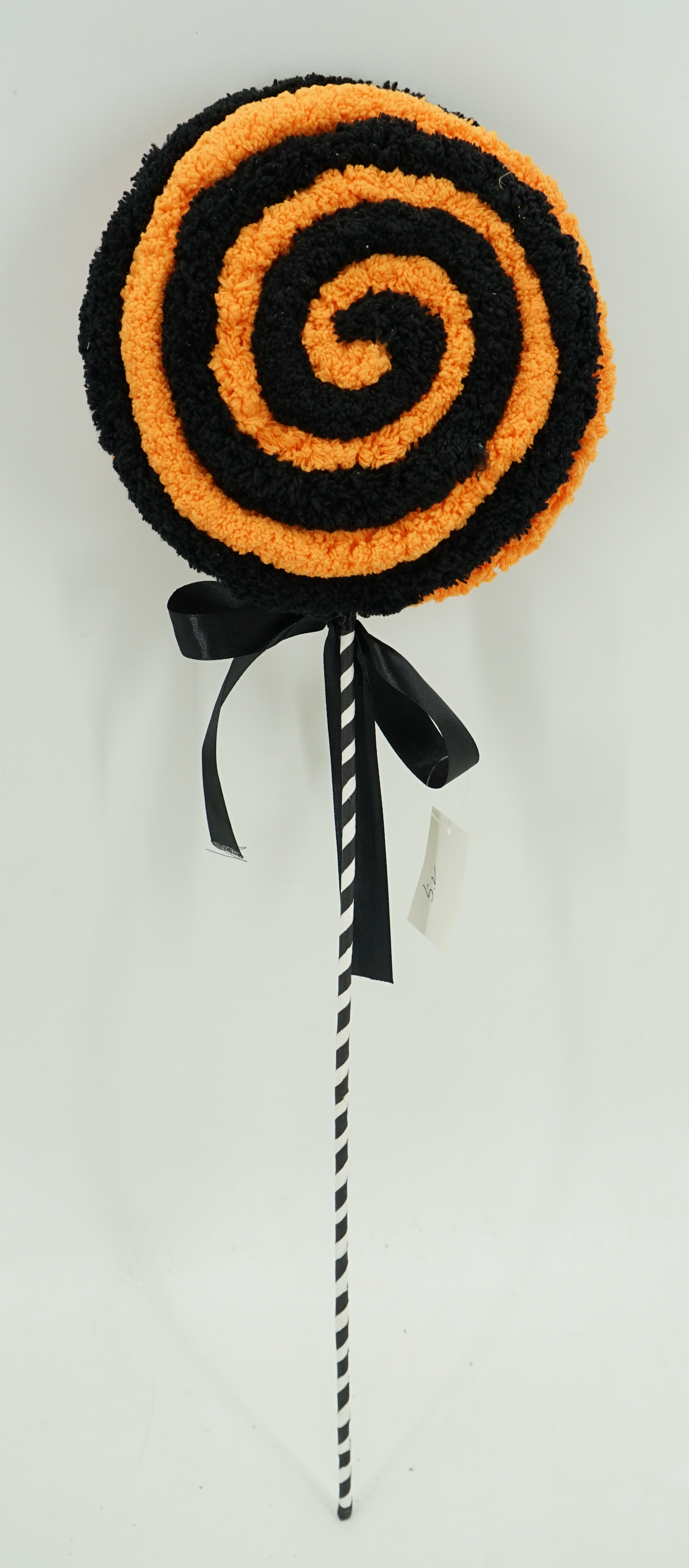 SWIRL LOLLIPOP ORANGE BLACK