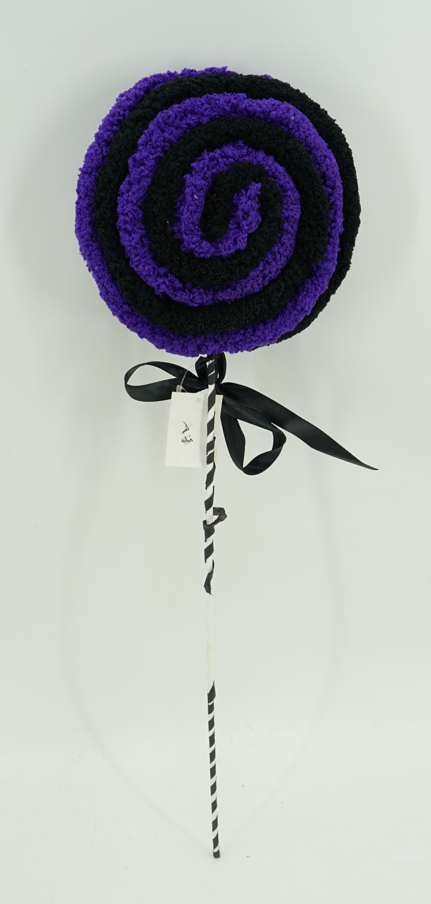 SWIRL LOLLIPOP PURPLE BLACK