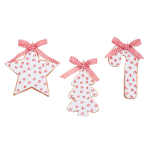 4.5" Peppermint Sprinkles Cookie Ornament choose one - Burlap and Bling Decor