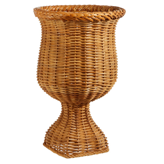 19" WOVEN URN - Burlap and Bling Decor