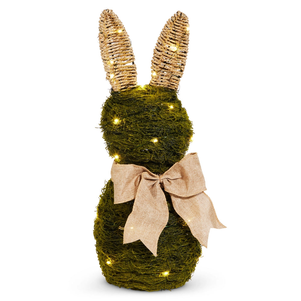 17.75" MOSS BUNNY - Burlap and Bling Decor