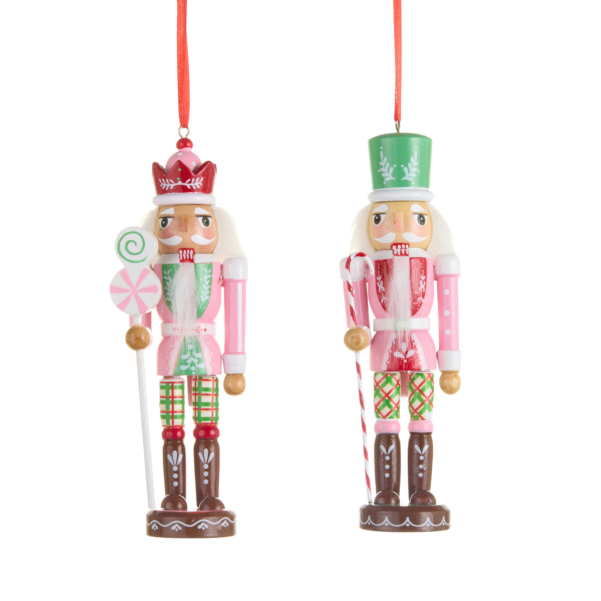 6" Sugar and Spice Nutcracker Ornament Choose Candycane or Lollipop