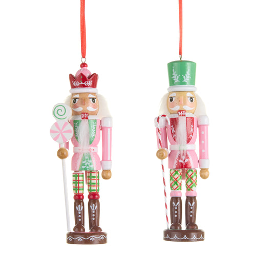 6" Sugar and Spice Nutcracker Ornament Choose Candycane or Lollipop