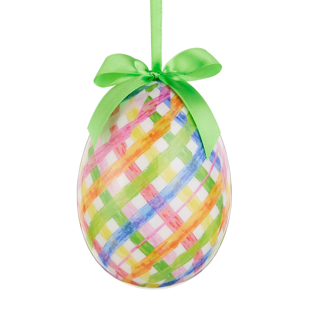 6" SWEET WEAVE EGG ORNAMENT - Burlap and Bling Decor