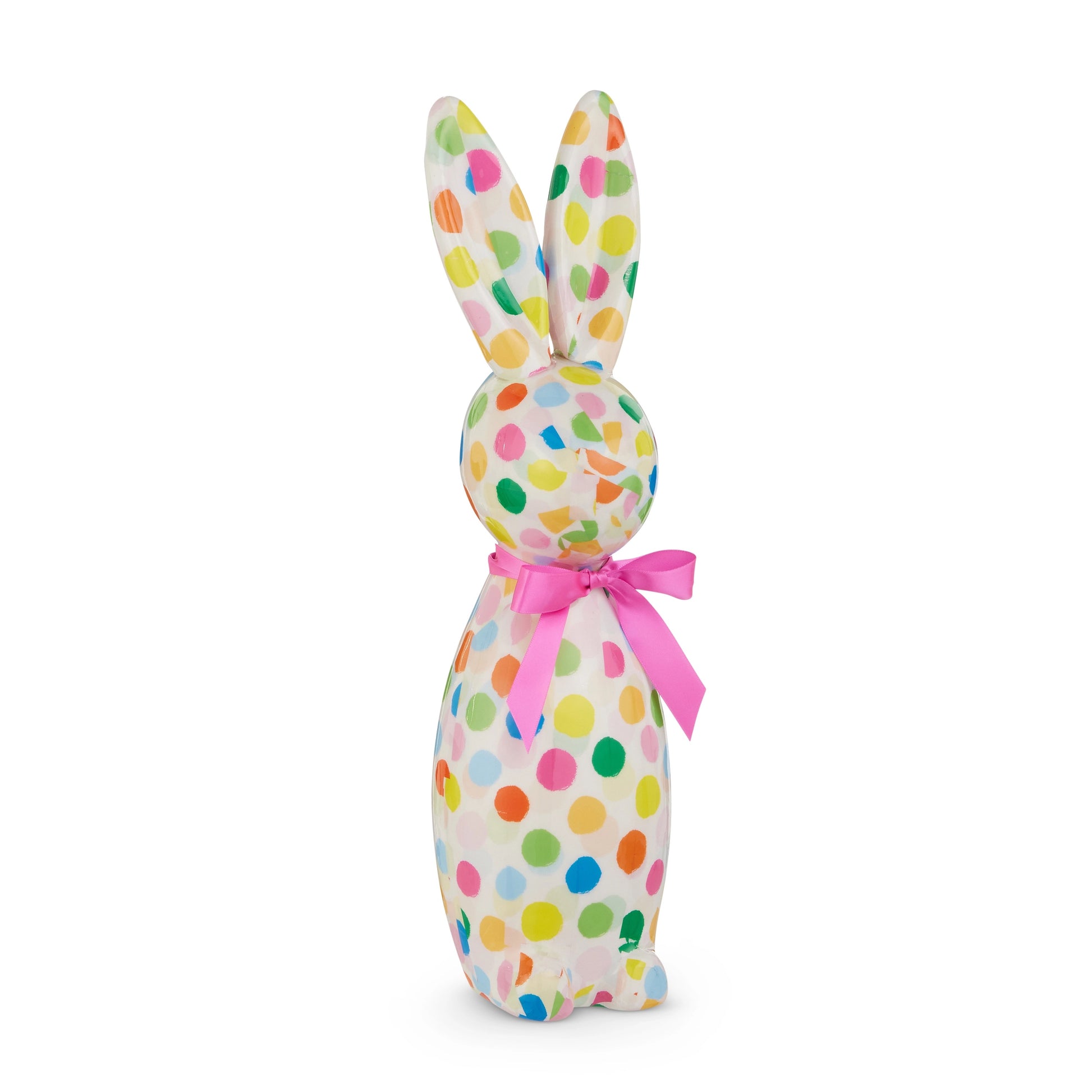 16" POLKA DOT CONFETTI BUNNY - Burlap and Bling Decor
