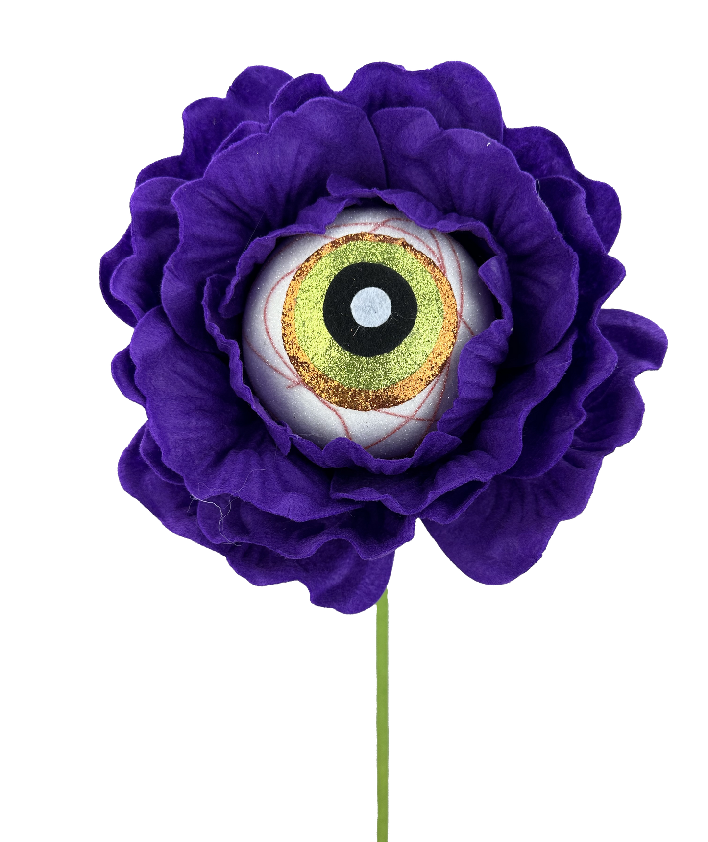 Purple Eye Ball Flower 8"Diameter