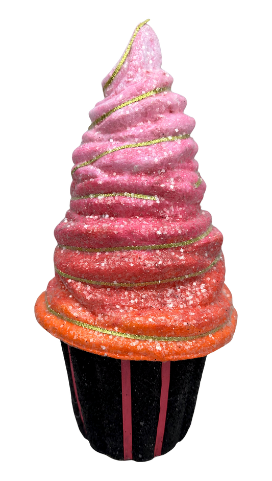 Pink/Orange Halloween Cupcake 13"