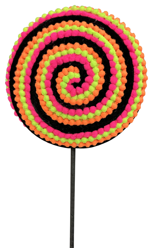 Lollipop Spray 7" Diameter Neon