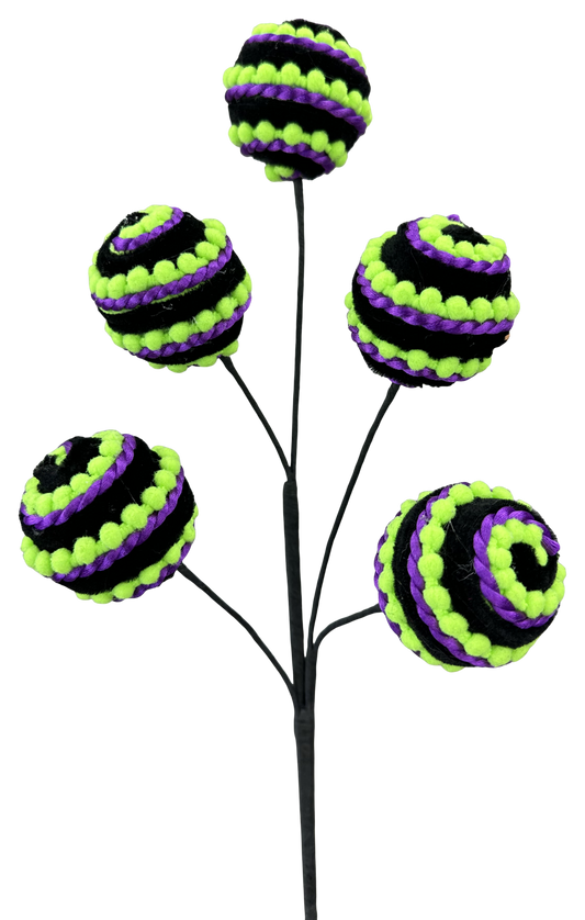 Stripe Ball Pick Green/Purple/Black