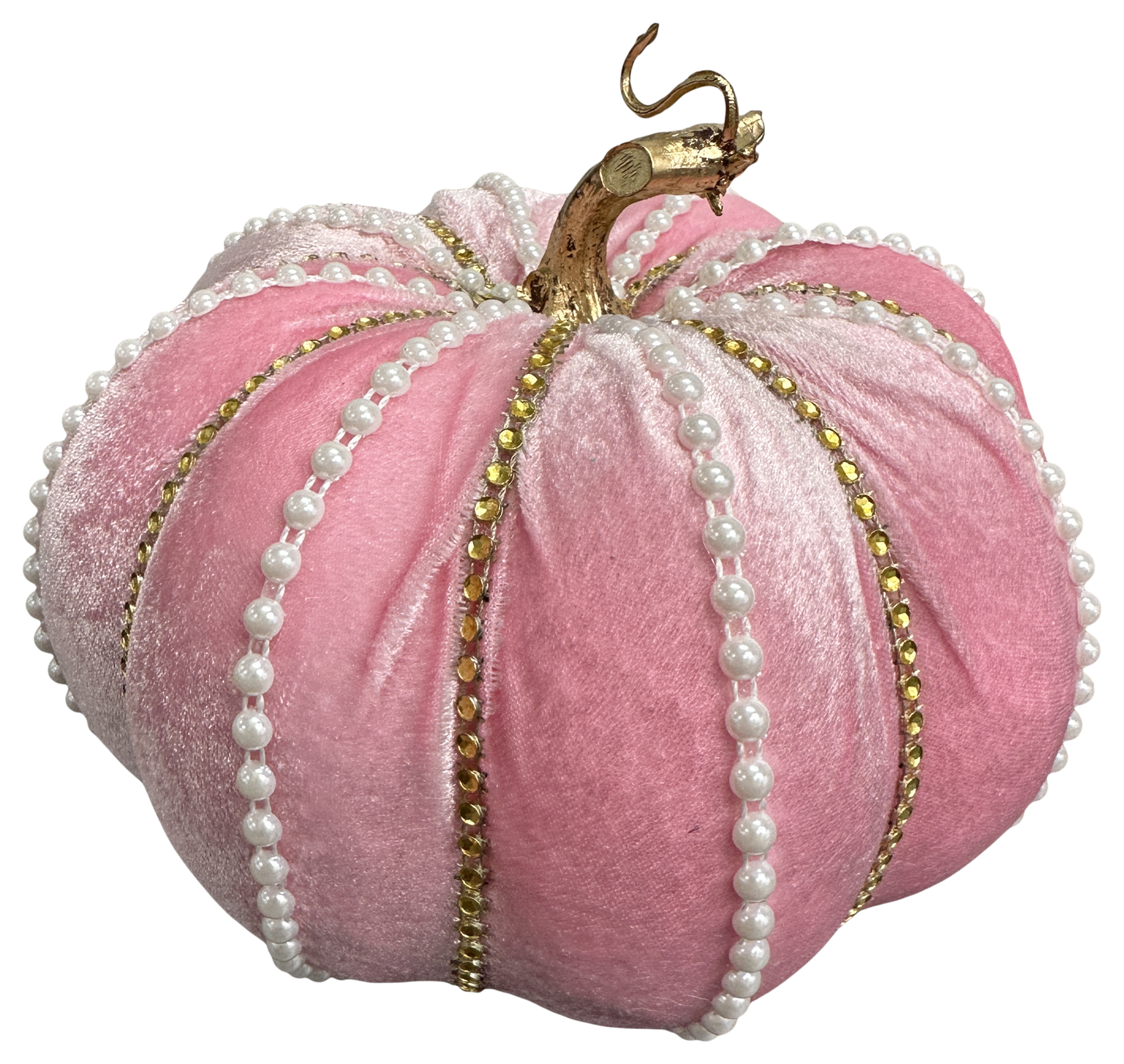 Pink Pearl/Jewelled Pumpkin H6"xDIA8"