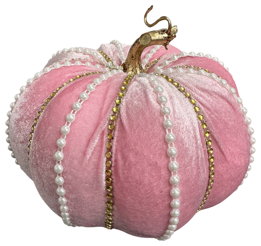 Pink Pearl/Jewelled Pumpkin H6"xDIA8"