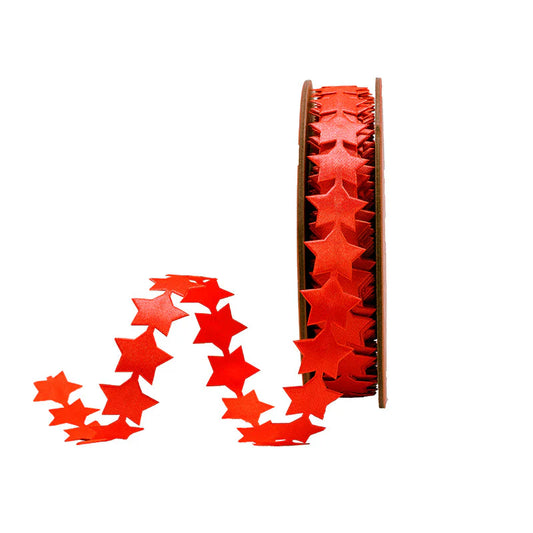 3/4" Ultra Sonic Trim | Star Red - Burlap and Bling Decor