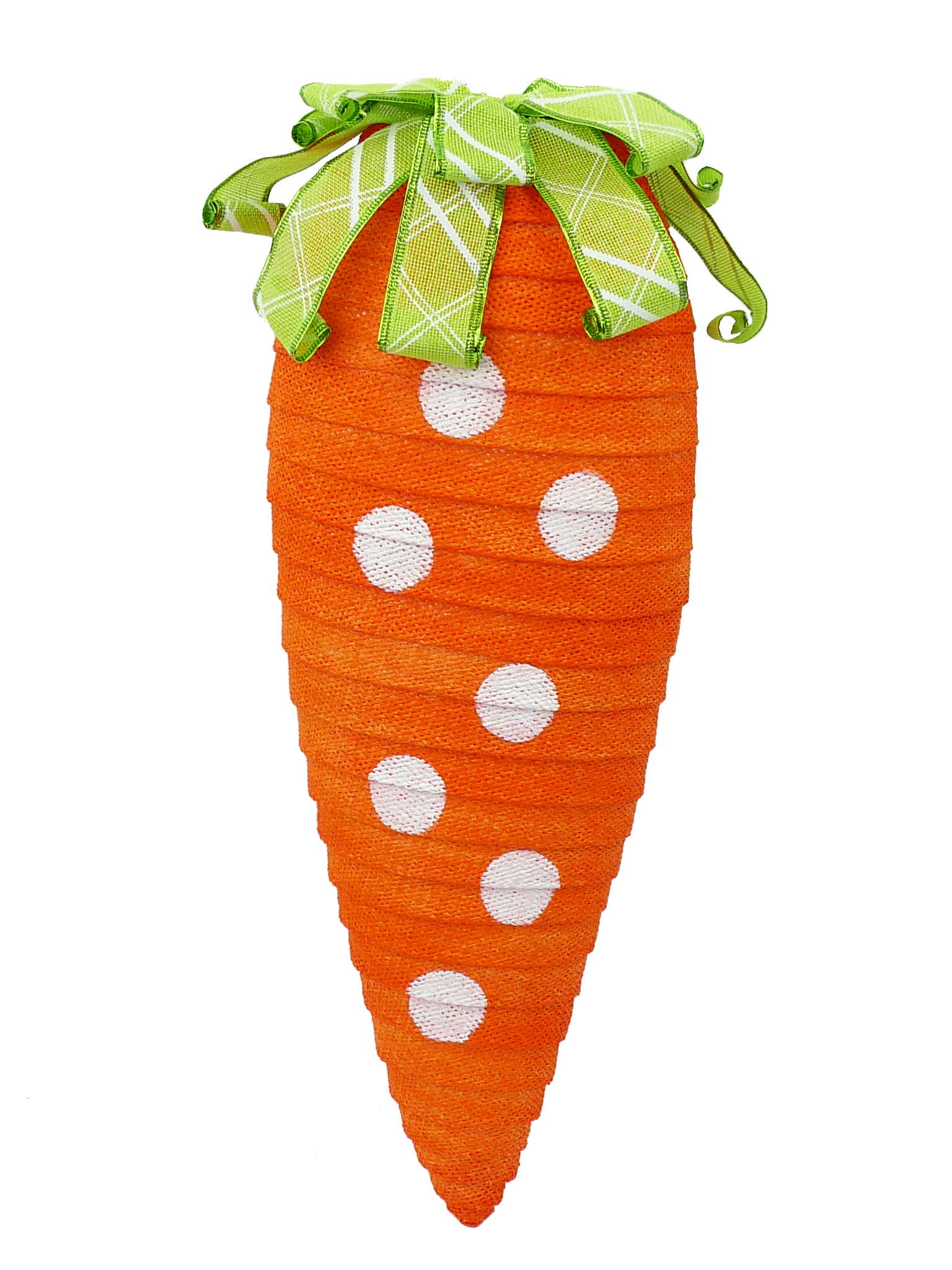 Orange Ribbon Carrot Lg D2xW7xH24 - Burlap and Bling Decor