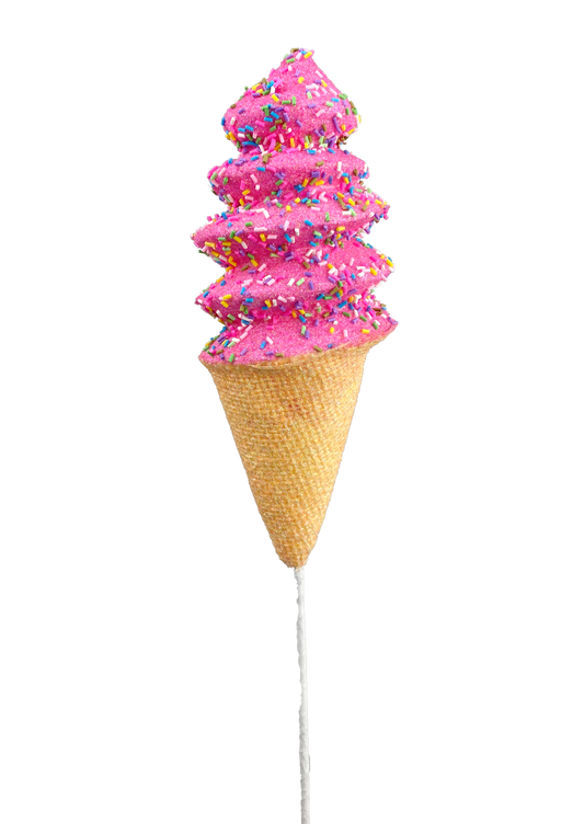 Sprinkle Ice Cream Pick H19 - Burlap and Bling Decor