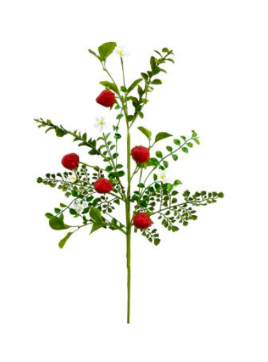 Strawberry Spray H28 - Burlap and Bling Decor