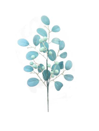 Magnolia Lvs Spray H30 blue - Burlap and Bling Decor