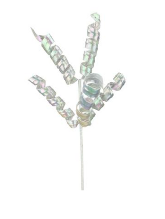 Pearlescent Frizzy Curly Pick H16 irridence - Burlap and Bling Decor