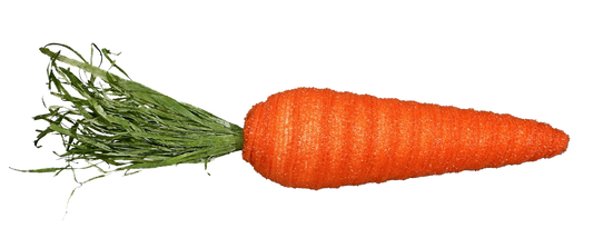 Orange Shimmer Carrot H17xDIA3.5 - Burlap and Bling Decor
