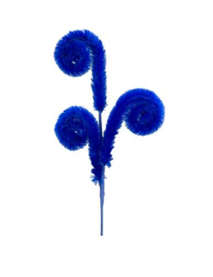 Furry Spiral Spray H28 blue