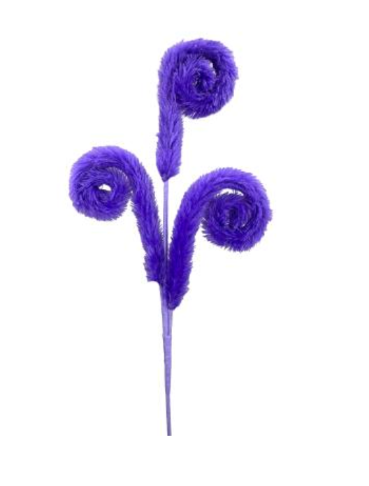 Furry Spiral Spray purple