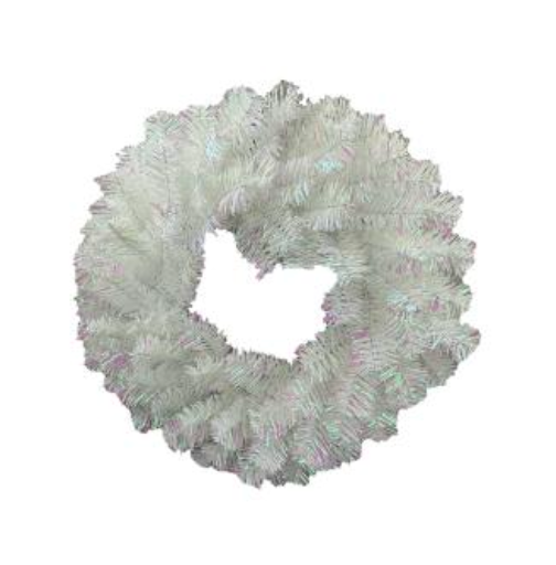 Iridescent Wreath 24" - Burlap and Bling Decor