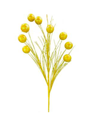 Glitter Ball Filler Spray H30 yellow - Burlap and Bling Decor