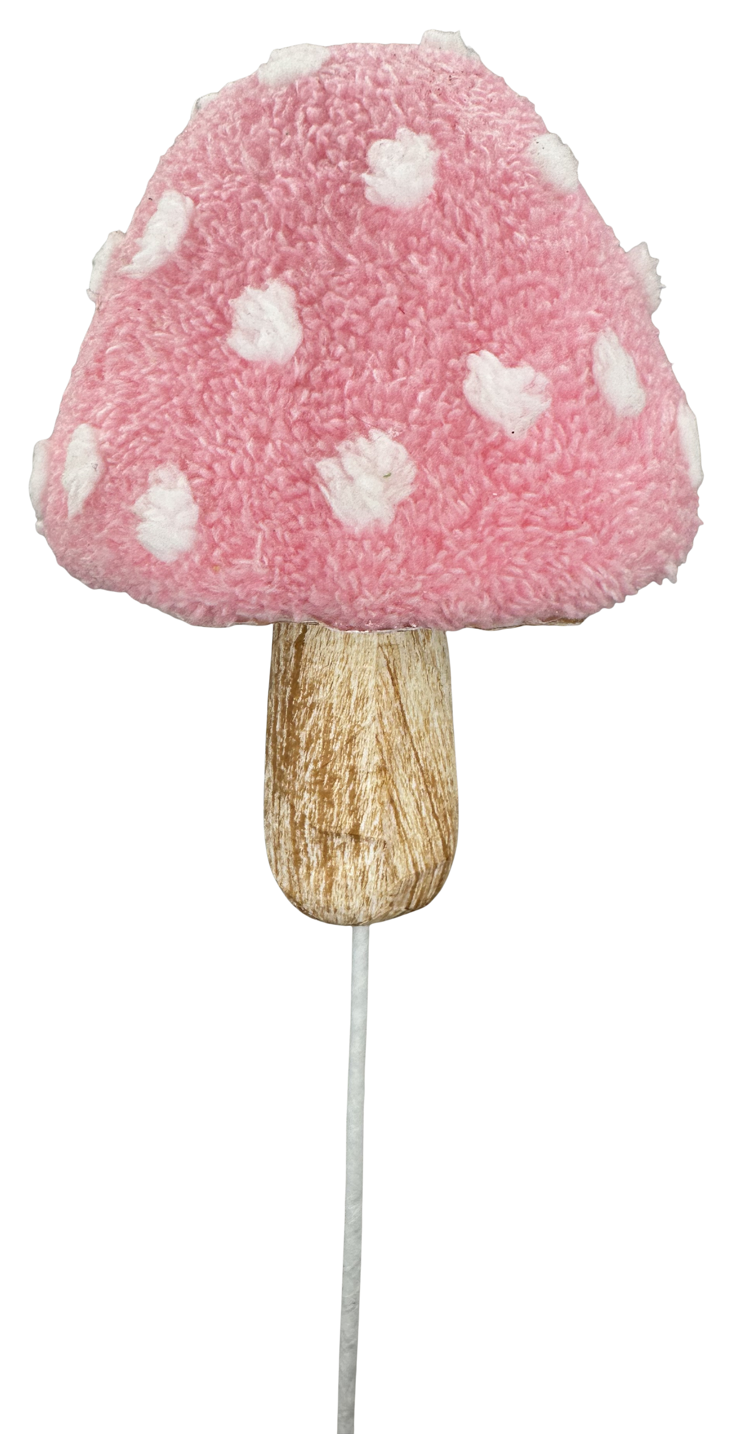 Pink Polkadot Mushroom Spray H20xW5 - Burlap and Bling Decor