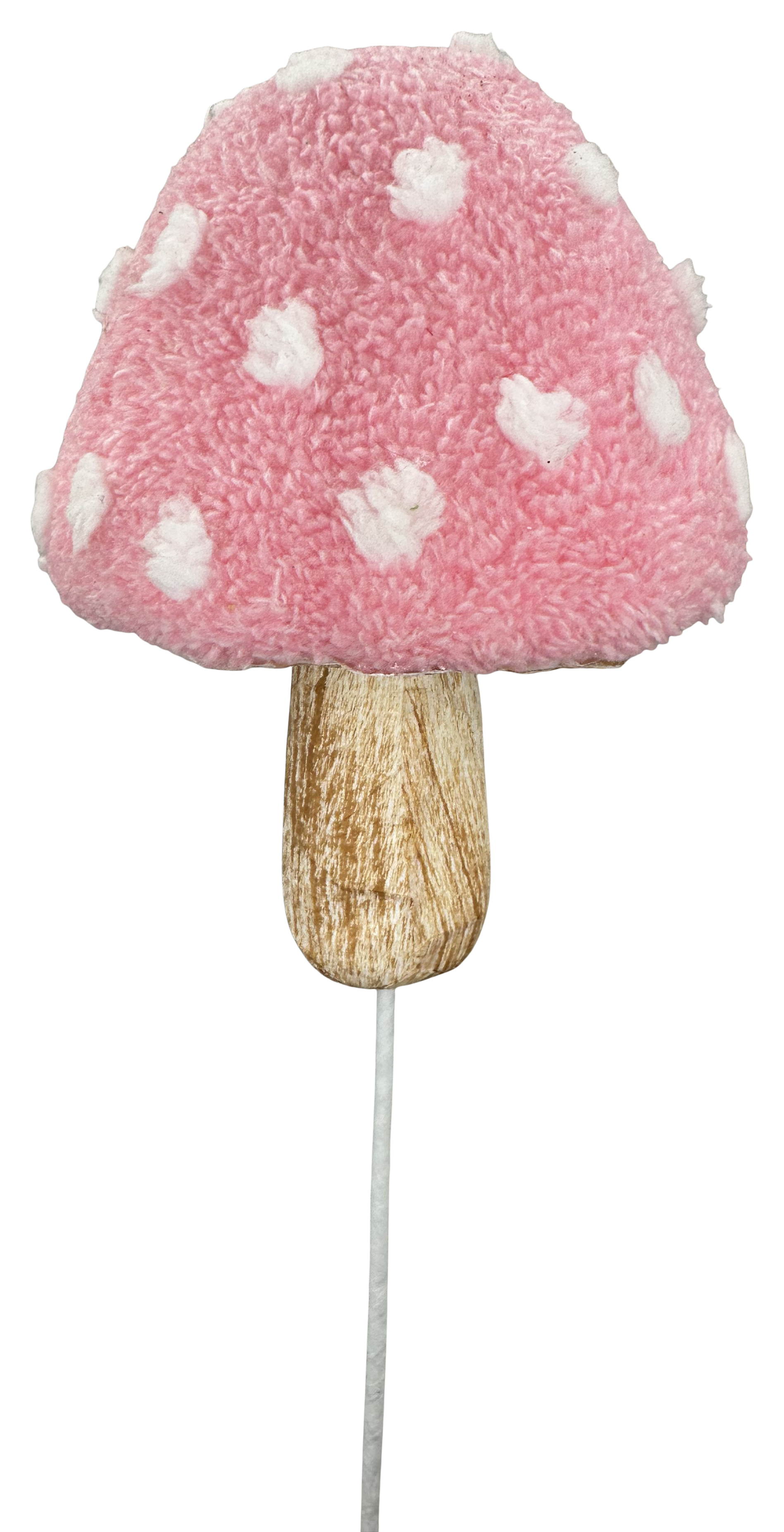 Pink Polkadot Mushroom Spray H20xW5 - Burlap and Bling Decor