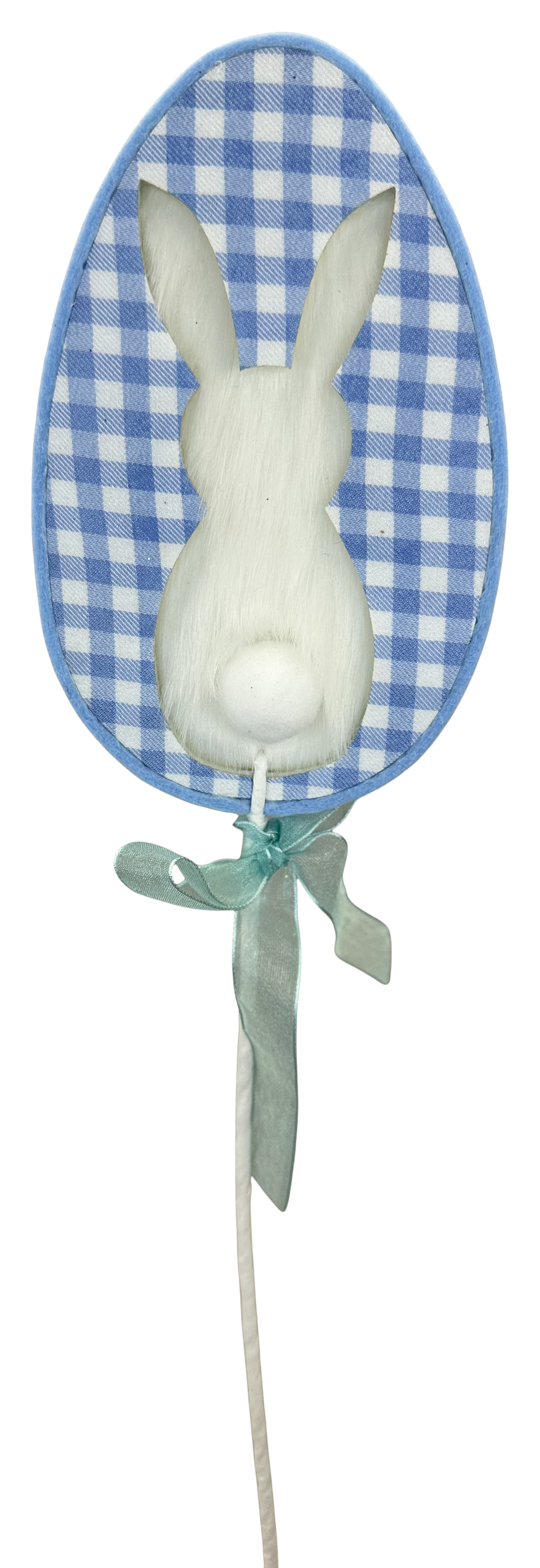 Blue Bunny Pick H18 - Burlap and Bling Decor