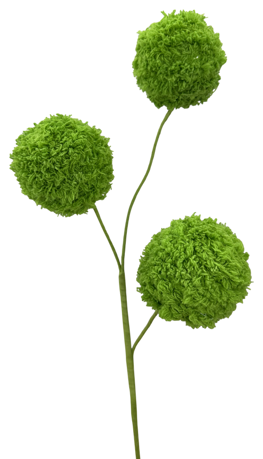 Moss Yarn Ball Spray H18 - Burlap and Bling Decor