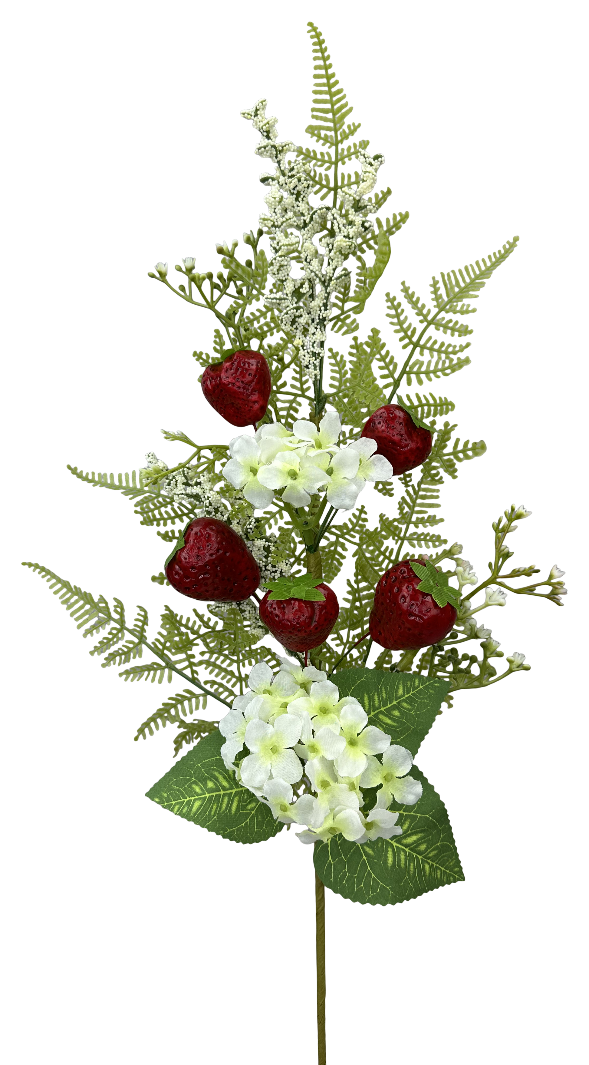 Strawberry Hydranga Spray H28 - Burlap and Bling Decor