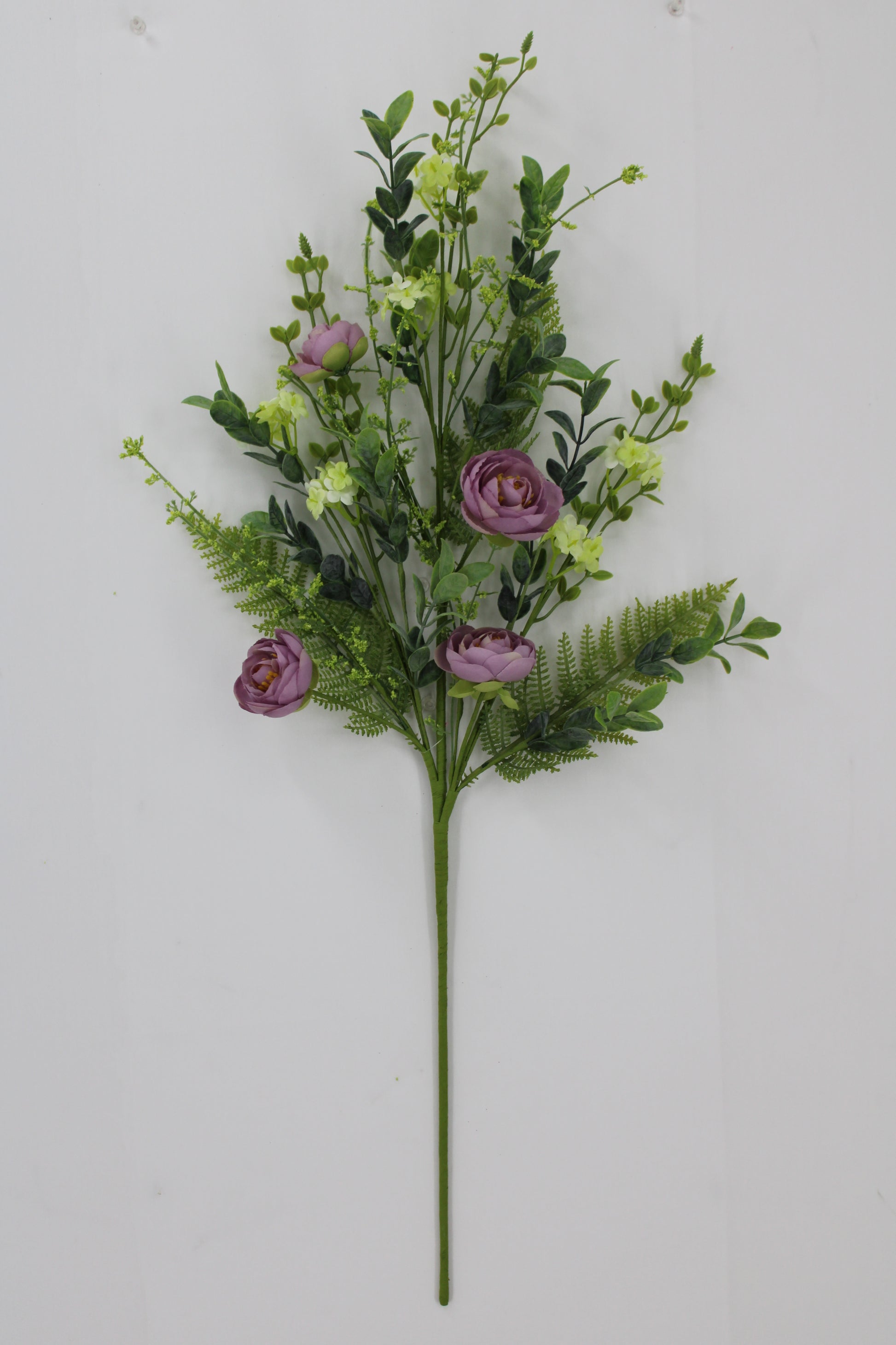 29 IN MIXED RANUNCULUS BUSH PURPLE - Burlap and Bling Decor