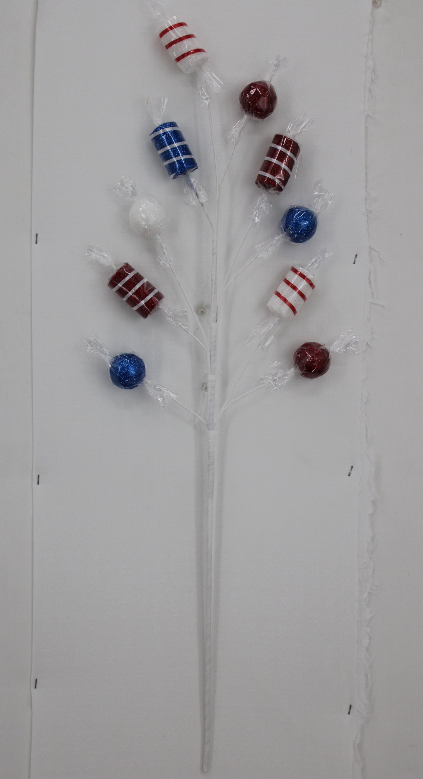 31 IN GLITTER CANDY SPRAY Patriotic - Burlap and Bling Decor