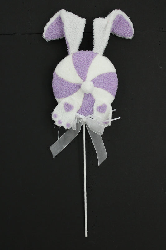 24 IN PURPLE BUNNY BUTT LOLLIPOP SPRAY - Burlap and Bling Decor