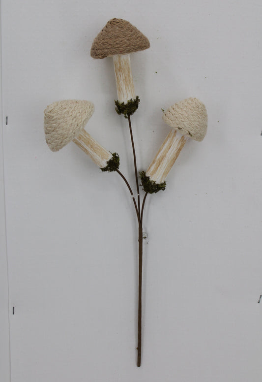 18 IN MUSHROOM PICK - Burlap and Bling Decor