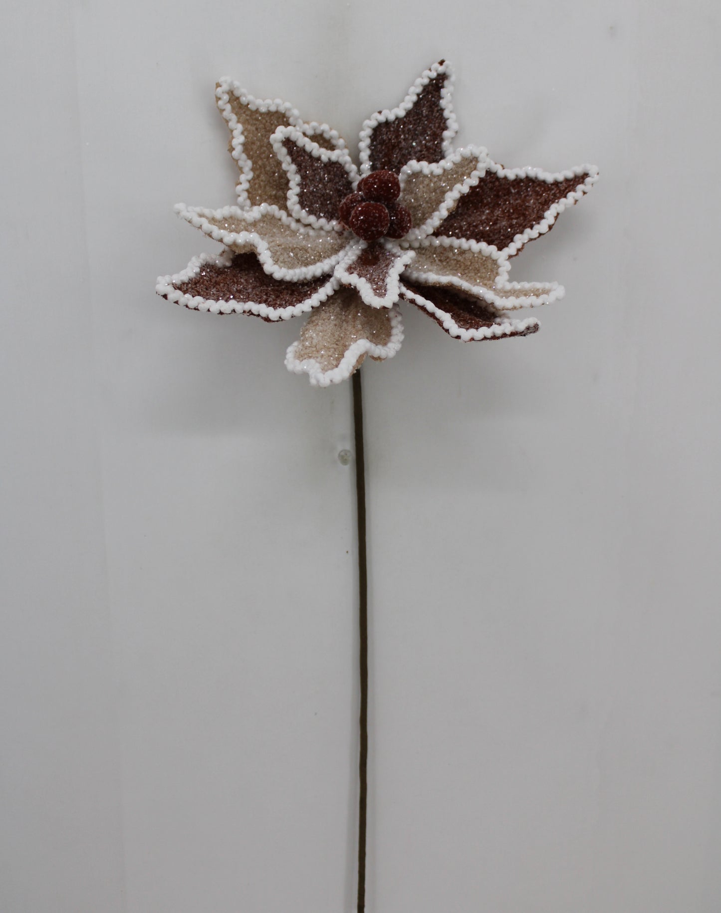 24" GINGERBREAD POINSETTIA